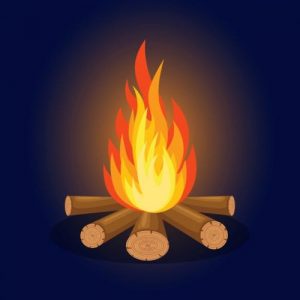 صدای آتش اردو یا کمپ