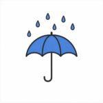 افکت صدای باران رو چتر