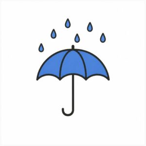 افکت صدای باران رو چتر